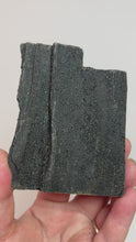 Load and play video in Gallery viewer, Black Druzy Petrified Wood from Indonesia
