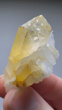 Load and play video in Gallery viewer, High Grade Golden Iron-Stained Himalayan Quartz Cluster | Rare Pakistan Mineral Specimen | Collector Display Crystal
