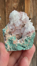 Load and play video in Gallery viewer, Red Apophyllite on Green Heulandite • Maharashtra, India
