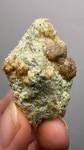 Load and play video in Gallery viewer, Hessonite Garnet Cluster on Matrix – Natural Collector Specimen from Pakistan | High-Grade Orange-Red Garnet Crystals
