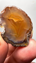 Load and play video in Gallery viewer, Polished Malawi Agate Half – High-Grade African Banded Agate Display Specimen

