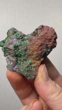 Load and play video in Gallery viewer, Brochantite Collector Mineral Specimen – Vivid Green Copper Crystals from Morocco
