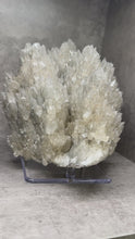 Load and play video in Gallery viewer, Dipyramidal Golden Rainbow Calcite with Pyrite from China
