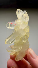 Load and play video in Gallery viewer, High Grade Golden Iron-Stained Himalayan Quartz Cluster | Rare Pakistan Mineral Specimen | Collector Display Crystal
