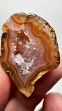 Load and play video in Gallery viewer, Polished Malawi Agate Half – High-Grade African Banded Agate Display Specimen
