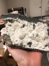 Load image into Gallery viewer, Cluster - Okenite Geode with Red Calcite from India
