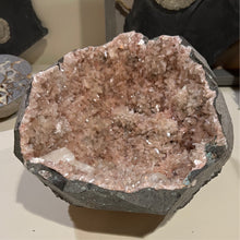 Load image into Gallery viewer, FINE MINERAL | Pink Gemmy Huelandite and Stilbite Cluster | India
