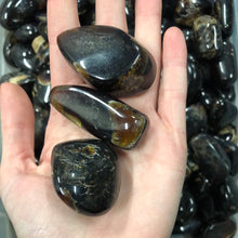 Load image into Gallery viewer, Tumbled - Red and Blue Amber from Indonesia
